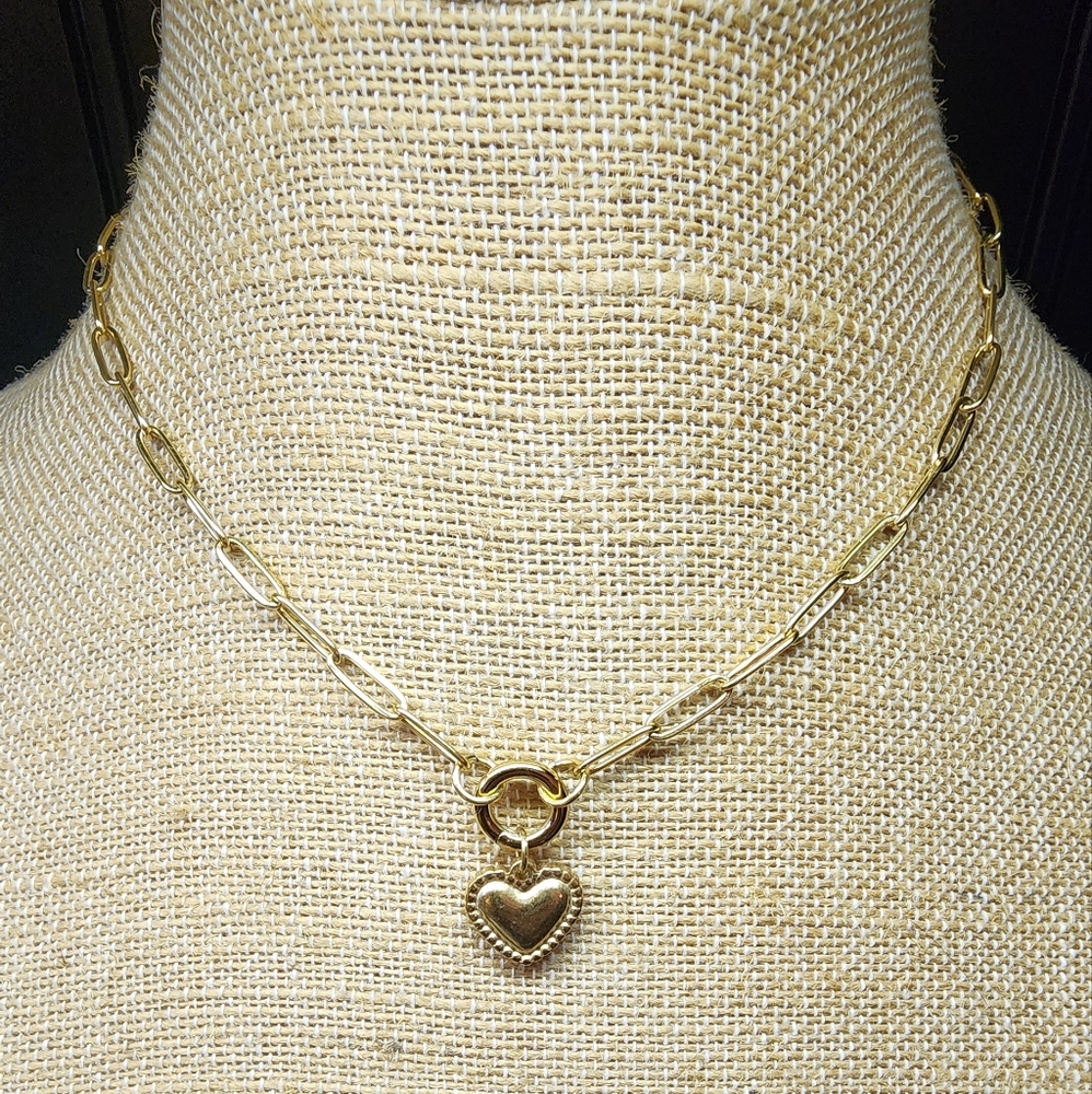 Charm Necklace 18kt Gold PVC